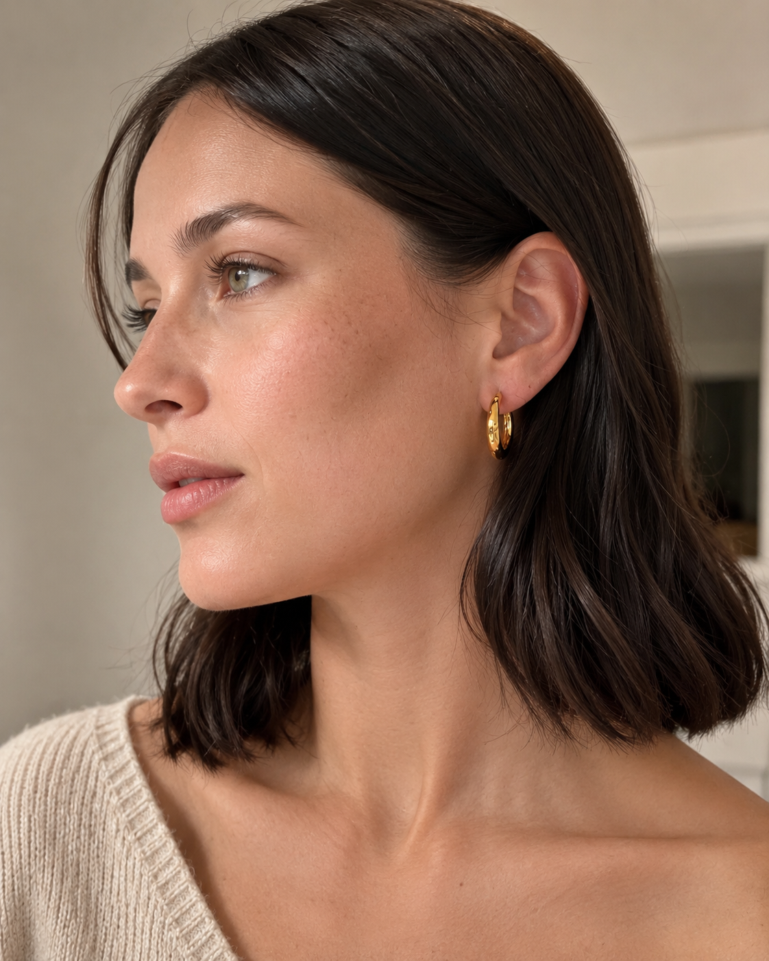 Luna Luxe Gold Hoop Earrings